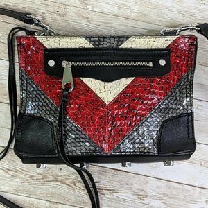 Rebecca Minkoff Reptile Embossed Leather Crossbody